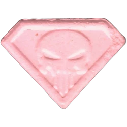Comprimé Punisher — MDMA 91mg — Barcelona, Espagne
