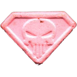 Comprimé Punisher — MDMA 88mg — Barcelona, Espagne