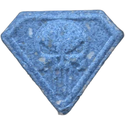 Comprimé Punisher — MDMA 187mg — Madrid, Espagne