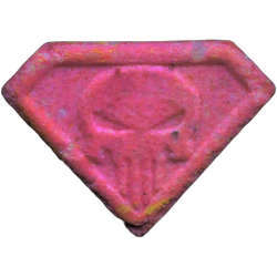 Comprimé Punisher — MDMA 204mg — Madrid, Espagne