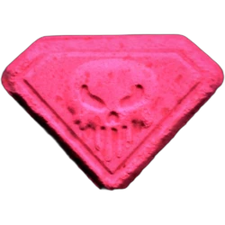 Comprimé Punisher — MDMA 156mg — Barcelona, Espagne
