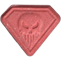 Comprimé Punisher — MDMA 158mg — Madrid, Espagne