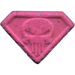 Comprimé Punisher — MDMA 233mg — Madrid, Espagne