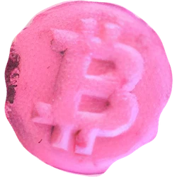 Comprimé Bitcoin — 3-CMC; Ketamine; Amphetamine; Caffeine — Pays-Bas