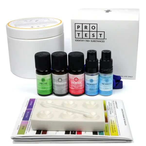 Test de kétamine avec Mecke, Liebermann, Froehde et Morris