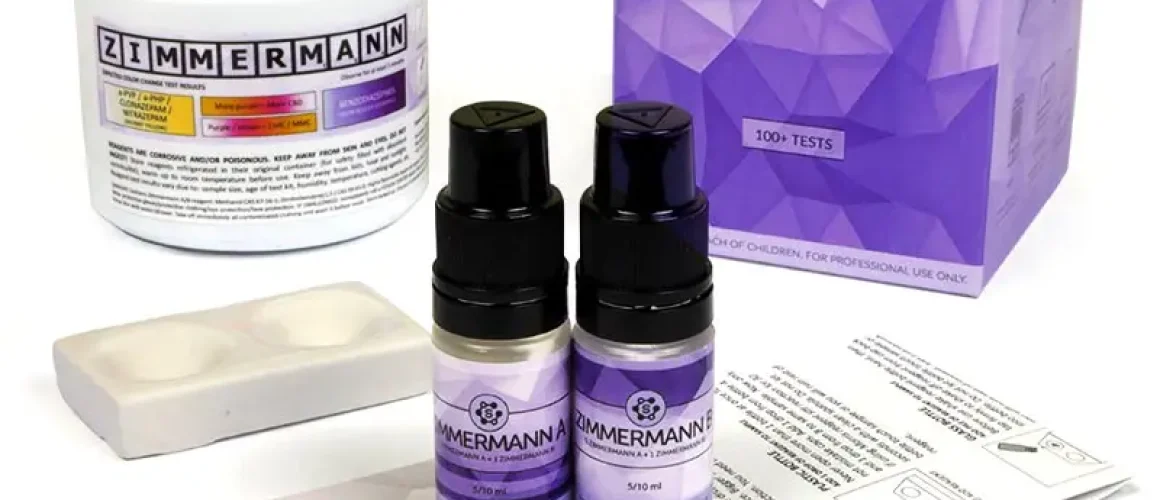 Kit de test au réactif Zimmermann avec tous les accessoires recommandés