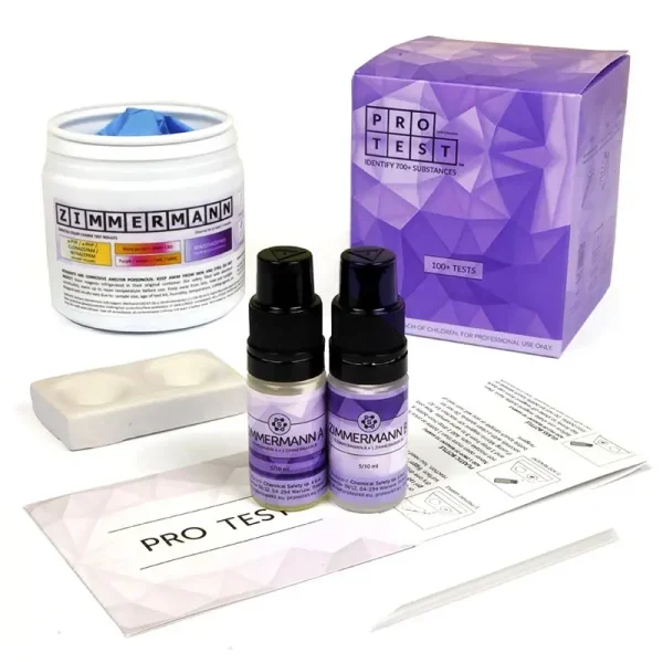 Kit de test au réactif Zimmermann avec tous les accessoires recommandés