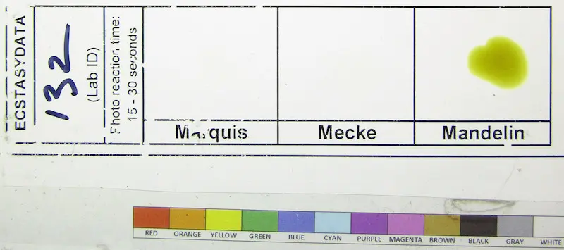 Les tests au réactif Mandelin donnent souvent des résultats non concluants. Source : drugsdata.org