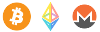 Bitcoin, Ethereum et Monero acceptes