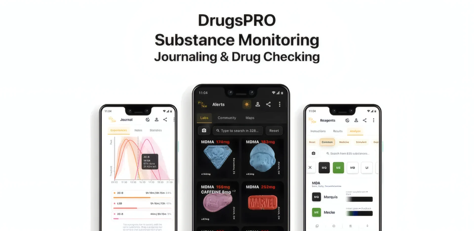 DrugsPRO, l'application d'analyse de drogues