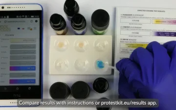 Nuancier des tests réactifs pour la cocaïne